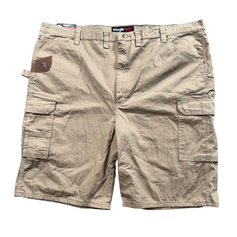 Wrangler Riggs Cargo Shorts Mens 50 Brown Ranger Workwear Utility NWT‎